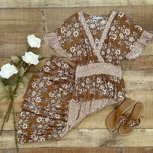 Floral Peasant Dress by ANTHRO’s J Gee